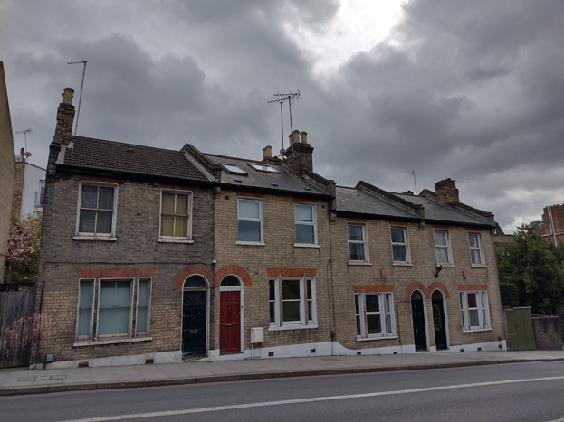 Fig. 88: Fragments of earlier housing survive along East Hill