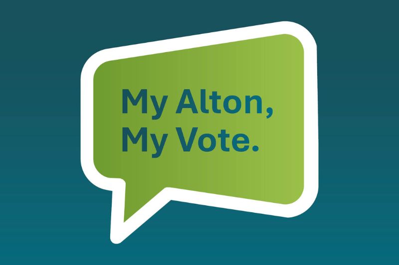 My Alton My Vote speech bubble
