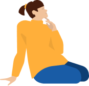 Woman sitting graphic