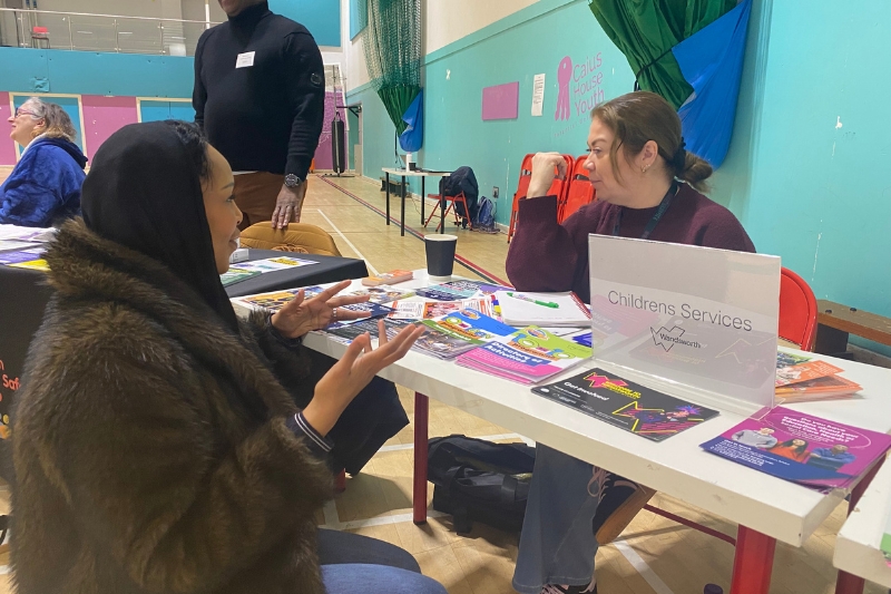 Residents speak to council officers