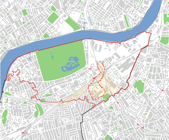 Map of Battersea Business Quarter