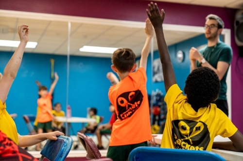 Children in Roehampton take part in racket sports sessions